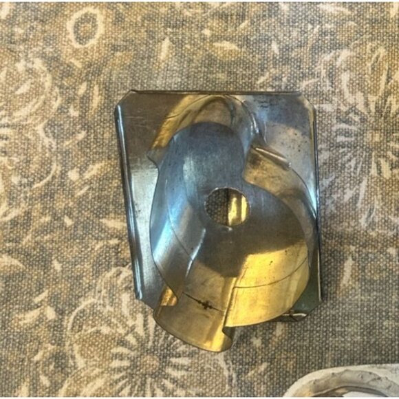 Set of 3 Antique Rustic Primitive Tin Cookie Cutters Birds Kitchen Decor Baking - Picture 3 of 5